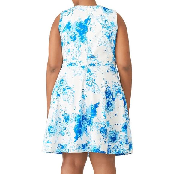 Jay Godfrey Brenda Blue Floral Dress NWOT - Picture 6 of 8